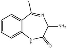 3-AMINO-5-METHYL-1,3-DIHYDRO-BENZO[E][1,4]DIAZEPIN-2-ONE Struktur