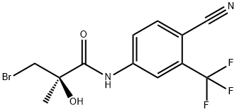 (R)-3-broMo-N-(4-cyano-3-trifluoroMethylphenyl)-2-hydroxy-2-MethylpropionaMide Struktur