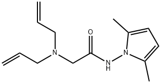 2-(Diallylamino)-N-(2,5-dimethyl-1H-pyrrol-1-yl)acetamide Struktur