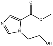 1H-Imidazole-5-carboxylicacid,1-(2-hydroxyethyl)-,methylester(9CI) Struktur