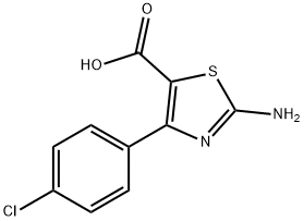 2-AMINO-4-(4-CHLOROPHENYL)-5-THIAZOLECARBOXYLIC ACID Struktur