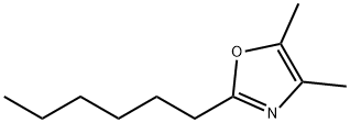 2-Hexyl-4,5-dimethyloxazole Struktur