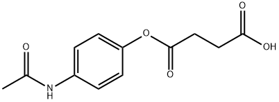 4-(4-acetamidophenoxy)-4-oxo-butanoic acid Struktur