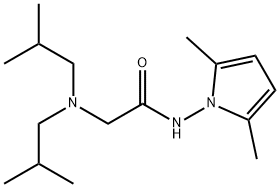 2-(Diisobutylamino)-N-(2,5-dimethyl-1H-pyrrol-1-yl)acetamide Struktur