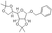 BENZYL 2,3:5,6-DI-O-ISOPROPYLIDENE-ALPHA-D-MANNOFURANOSIDE Struktur