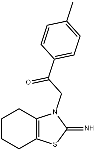 Ethanone, 1-(4-Methylphenyl)-2-(4,5,6,7-tetrahydro-2-iMino-3(2H)-benzothiazolyl)- Struktur