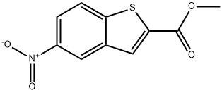 5-NITRO-BENZO[B]THIOPHENE-2-CARBOXYLIC ACID METHYL ESTER Struktur