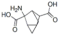 Tricyclo[2.2.1.02,6]heptane-3,5-dicarboxylic acid, 3-amino-, Struktur