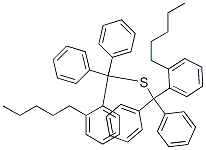 Pentyl(triphenylmethyl) sulfide Struktur