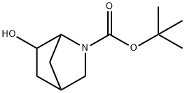 tert-Butyl 6-hydroxy-2-aza-bicyclo[2.2.1]heptane-2-carboxylate Struktur