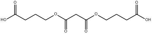 BIS(3-CARBOXYPROPYL) ESTER PROPANEDIOIC ACID Struktur