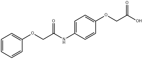 N-(phenoxyacetyl)-4-aminophenoxyacetic acid Struktur