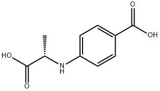 Benzoic acid, 4-[[(1S)-1-carboxyethyl]amino]- (9CI) Struktur