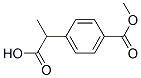 Benzeneacetic acid, 4-(methoxycarbonyl)--alpha--methyl- (9CI) Struktur