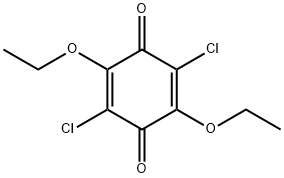 2,5-Dichloro-3,6-diethoxy-1,4-benzoquinone Struktur