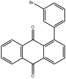 1-(3-Bromophenyl)-9,10-anthraquinone Struktur