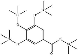 3,4,5-Tris(trimethylsilyloxy)benzoic acid trimethylsilyl ester Struktur