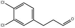 Benzenepropanal, 3,4-dichloro- Struktur