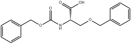 N-ベンジルオキシカルボニル-O-ベンジル-L-セリン 化學(xué)構(gòu)造式