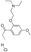 1-[2-(2-diethylaminoethoxy)-4-methoxy-phenyl]propan-1-one hydrochlorid e Struktur