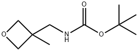 Carbamic acid, [(3-methyl-3-oxetanyl)methyl]-, 1,1-dimethylethyl ester (9CI) Struktur