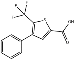 4-PHENYL-5-(TRIFLUOROMETHYL)THIOPHENE-2-CARBOXYLIC ACID Struktur