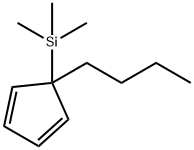 (1-BUTYL-2,4-CYCLOPENTADIEN-1-YL)TRIMETHYLSILANE Struktur