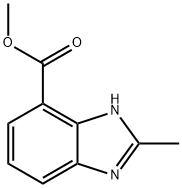 1H-Benzimidazole-4-carboxylicacid,2-methyl-,methylester(9CI) Struktur