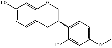 2',7-DIHYDROXY-4'-METHOXYISOFLAVAN Struktur