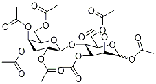 4-O--GALACTOPYRANOSYL-D-MANNOPYRASE-OCTAACETATE Struktur