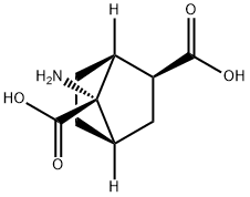 Bicyclo[2.2.1]heptane-2,7-dicarboxylic acid, 7-amino-, (1S,2S,4R,7S)- (9CI) Struktur