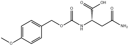 N2-[(p-Methoxybenzyl)oxycarbonyl]-L-asparagine Struktur