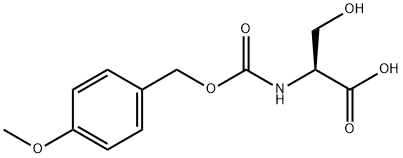 N-[[(4-methoxyphenyl)methoxy]carbonyl]-L-serine Struktur