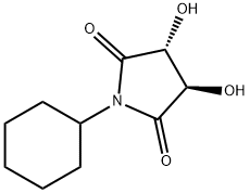 2,5-Pyrrolidinedione, 1-cyclohexyl-3,4-dihydroxy-, (3R,4R)- (9CI) Struktur