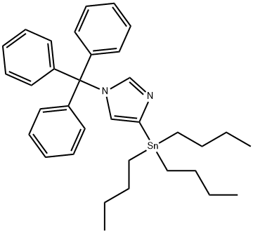 4-(Tributylstannyl)-1-tritylimidazole Struktur