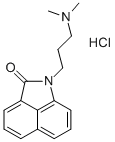 Benz(cd)indol-2(1H)-one, 1-(3-(dimethylamino)propyl)-, monohydrochlori de Struktur