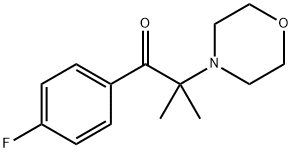 1-(4-Fluorphenyl)-2-methyl-2-morpholino-1-propanone Struktur