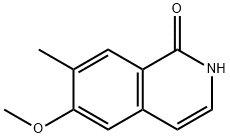 6-METHOXY-7-METHYLISOQUINOLIN-1(2H)-ONE Struktur