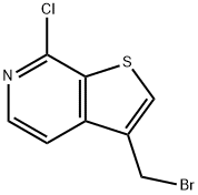 3-(BROMOMETHYL)-7-CHLOROTHIENO[2,3-C]PYRIDINE Struktur