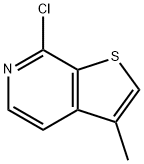 7-CHLORO-3-METHYLTHIENO[2,3-C]PYRIDINE Struktur