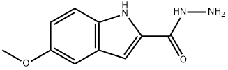 1H-Indole-2-carboxylic acid, 5-Methoxy-, hydrazide Struktur