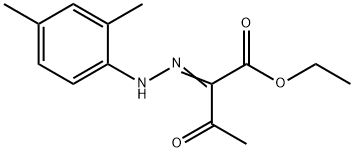 Butyric acid, 2,3-dioxo-, ethyl ester, 2-(2,4-xylylhydrazone) Struktur