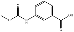 Benzoic acid, 3-[(methoxycarbonyl)amino]- (9CI) Struktur