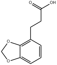 3-benzo[1,3]dioxol-4-ylpropanoic acid Struktur