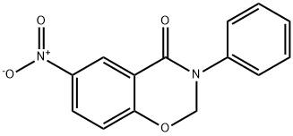 6-Nitro-3-phenyl-2H-1,3-benzoxazin-4(3H)-one Struktur