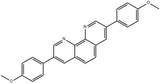 1,10-Phenanthroline, 3,8-bis(4-methoxyphenyl)- Struktur