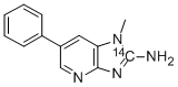 2-Amino-1-methyl-6-phenylimidazo[4,5-b]pyridine-2-14C Struktur