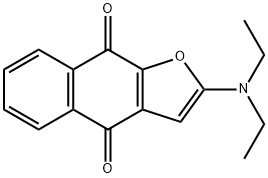 Naphtho[2,3-b]furan-4,9-dione,  2-(diethylamino)- Struktur