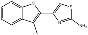 4-(3-METHYL-1-BENZOTHIEN-2-YL)-1,3-THIAZOL-2-AMINE Struktur