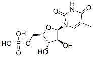 1-beta-arabinofuranosylthymine 5'-monophosphate Struktur